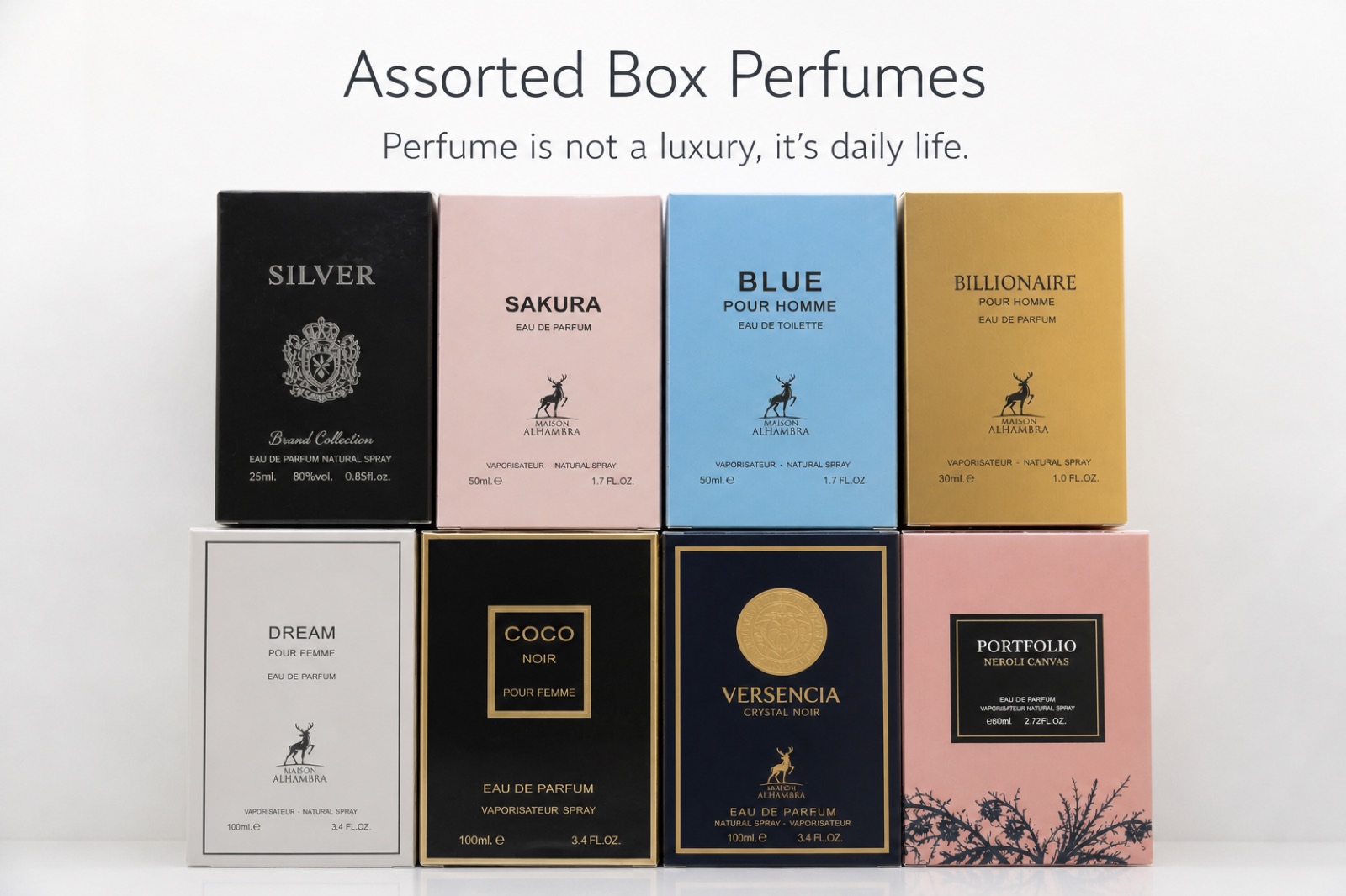 Boxed perfume wholesale assortment from CZone