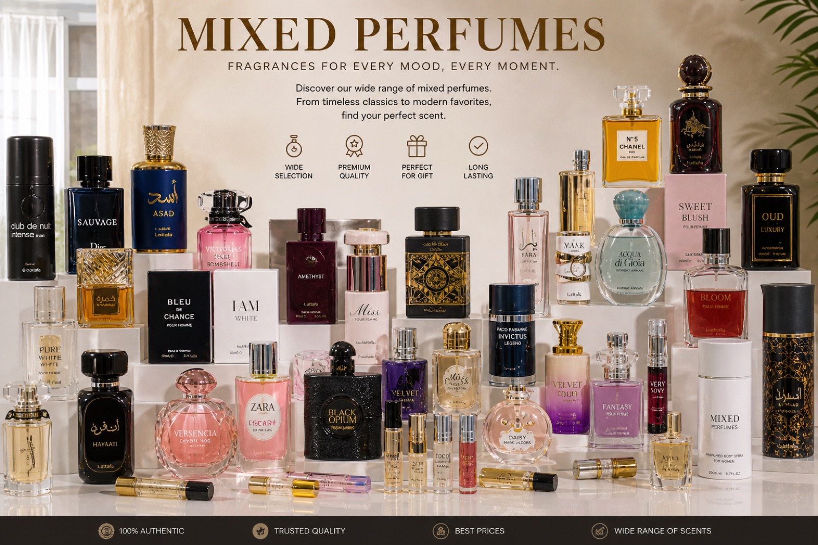 Assorted mixed perfume wholesale lots from CZone