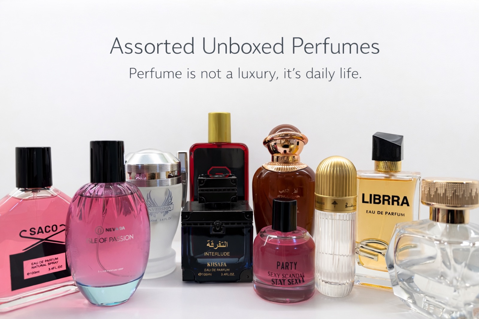 Unboxed perfume wholesale assortment from CZone
